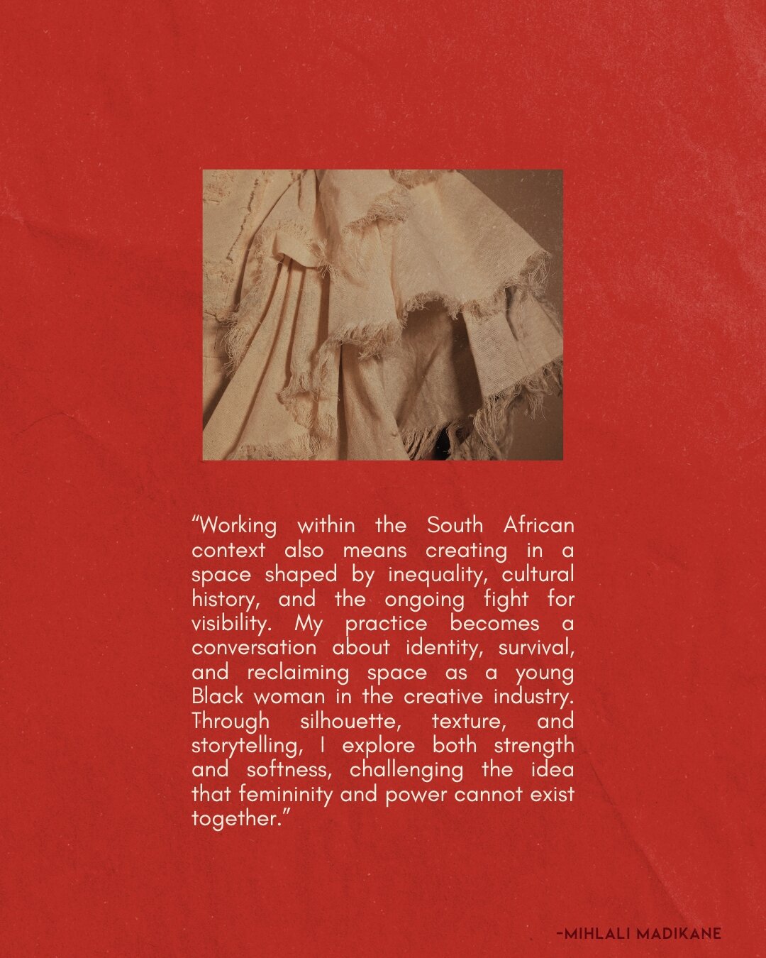 Slide three — on identity, survival, and reclaiming space as a young Black woman in the creative industry
